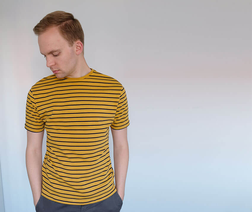 Free tutorial for how to make a mens T-Shirt from scratch - click through for more - tutorial by The Crafty Gentleman