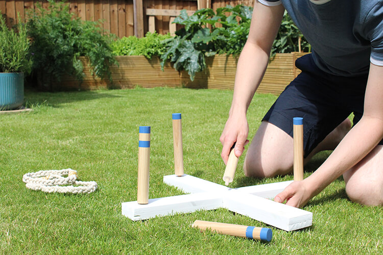 DIY ring toss game - make your own quoits