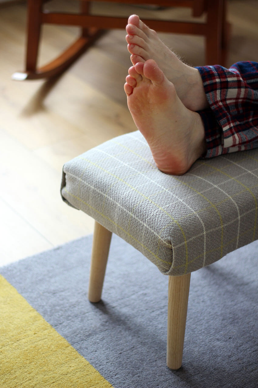 How to Recover an Upholstered Footstool - Techniques