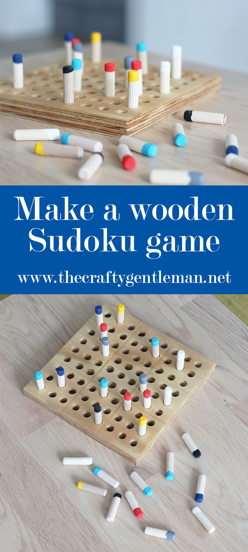 How to make a DIY wooden Sudoku game - Handmade games - Gift ideas for men - Easy woodwork projects for beginners