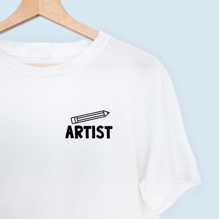 T-shirt for artists and illustrators - Iron-on patch - Artist and illustrator gifts